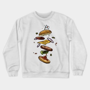 Floaty Burger Crewneck Sweatshirt